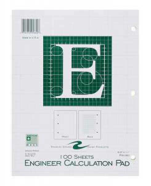 Engineer Calculation Pad 100 Sheets